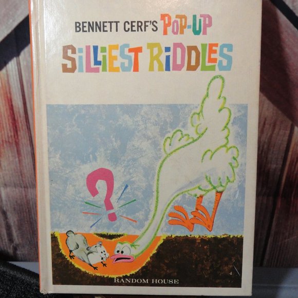 Bennetts Cerf's Vtg Pop-up Sillies riddles Childrens book. 70's Random house - Picture 1 of 5